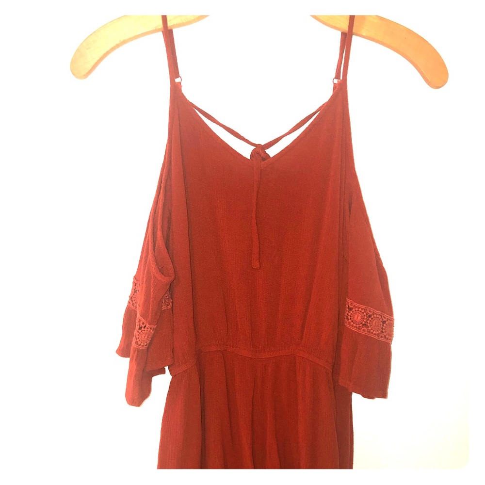 Burnt orange romper